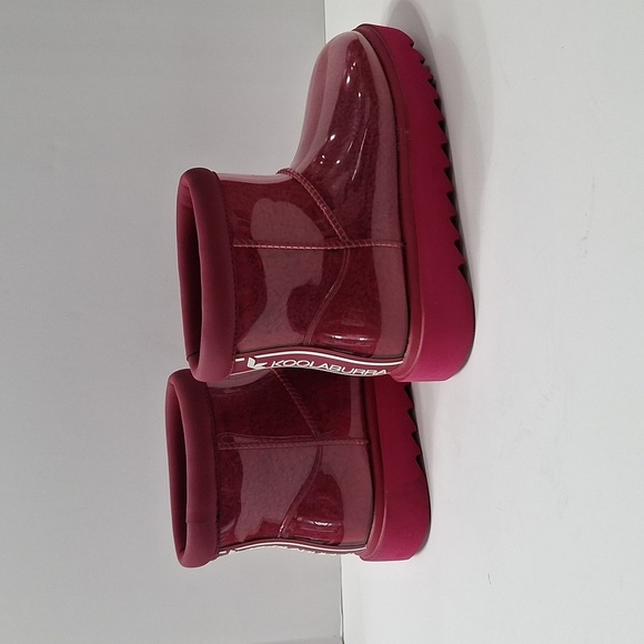 Koolaburra by UGG NEW Pink Clear Y2K Coquette Waterproof Mini Boots Size 6 - Picture 5 of 15